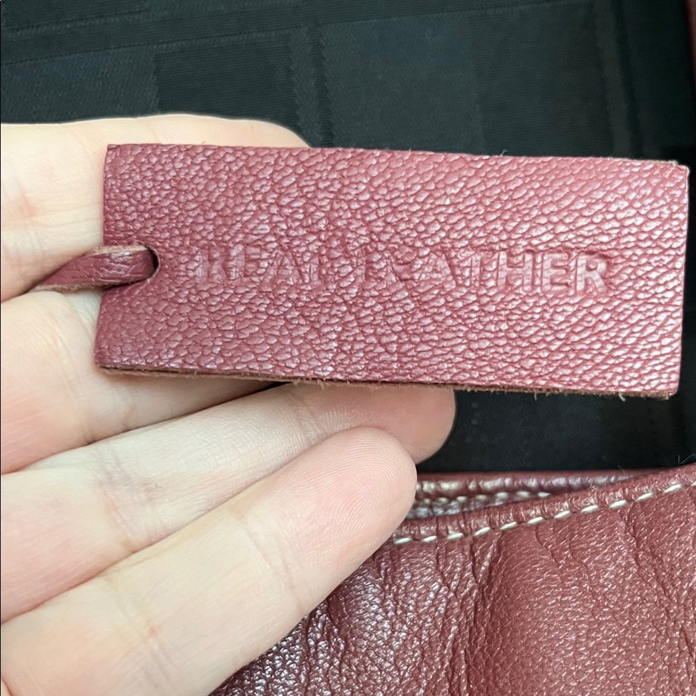 Chic Mauve Leather Shoulder Bag - Picture 3 of 6